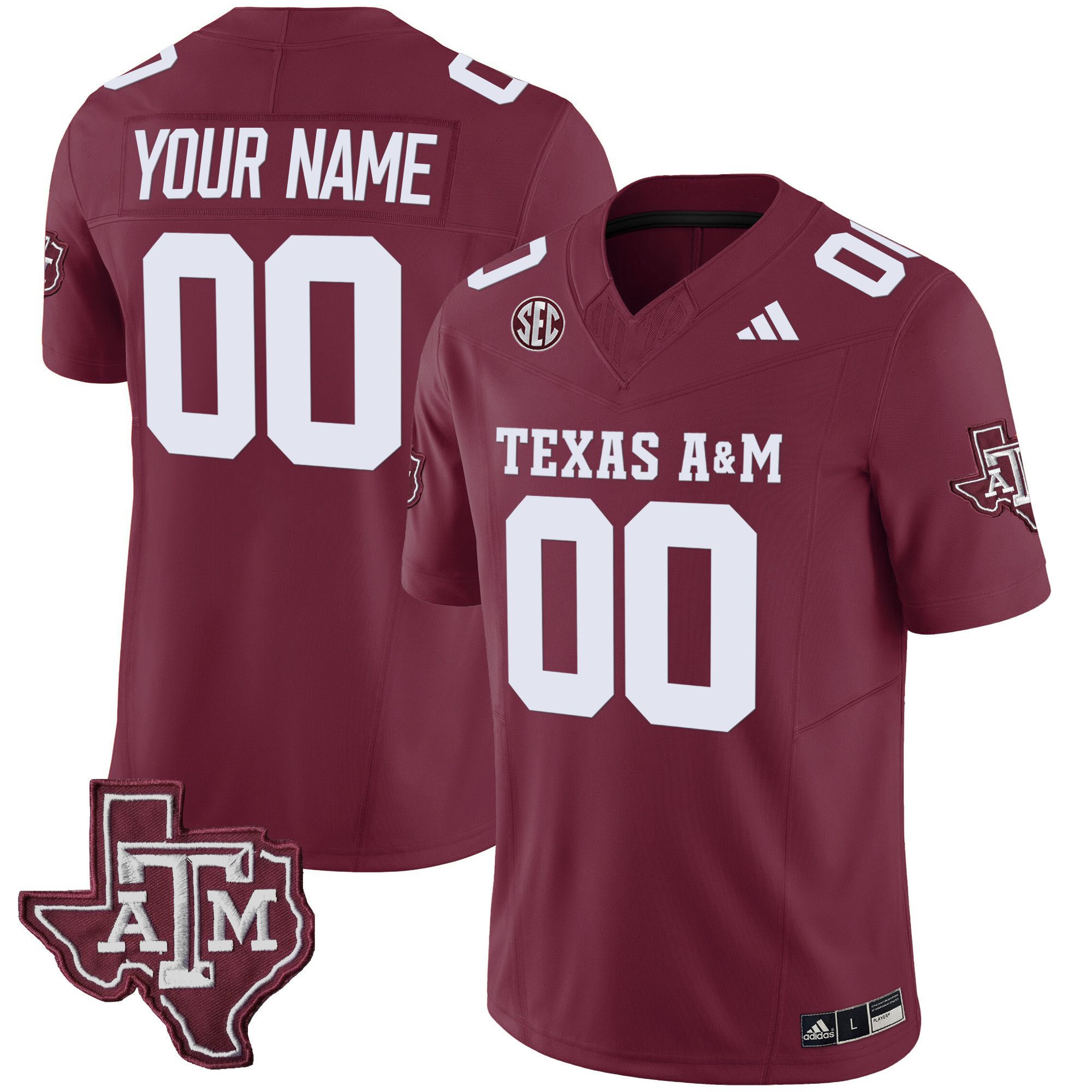 Men Texas A&M Aggies Red 2024 Vapor Limited Custom NCAA Jersey->customized nfl jersey->Custom Jersey